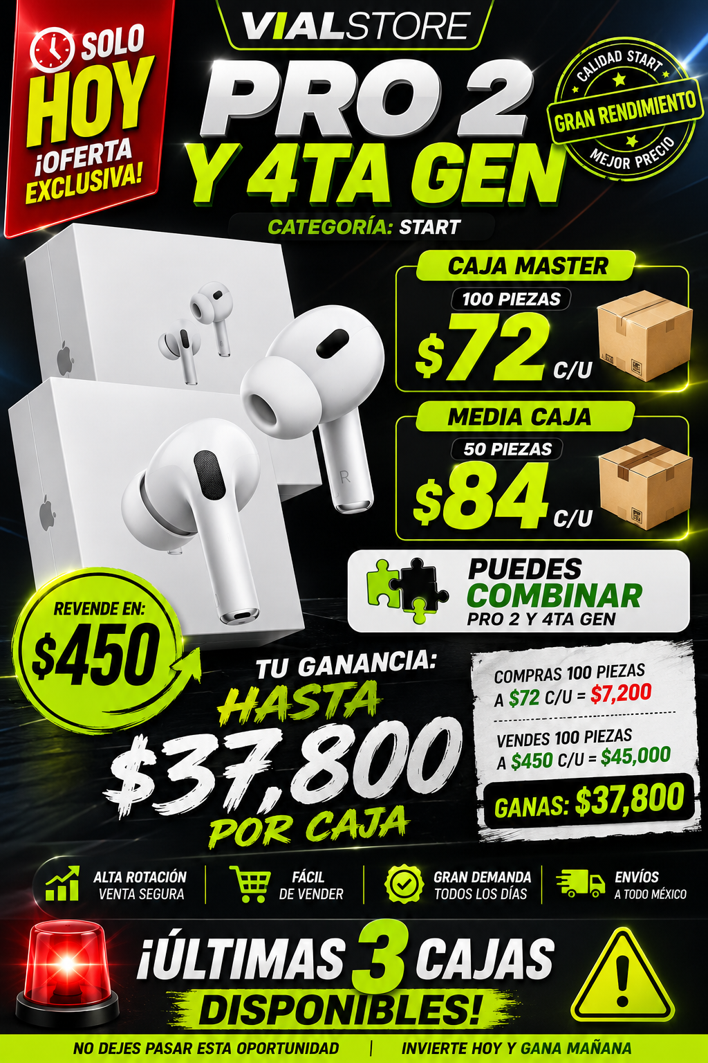 Caja start. 🔥